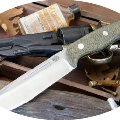 BARK RIVER KNIVES Bark River Cub Knife CPM 3V Green Canvas Micarta (USA)