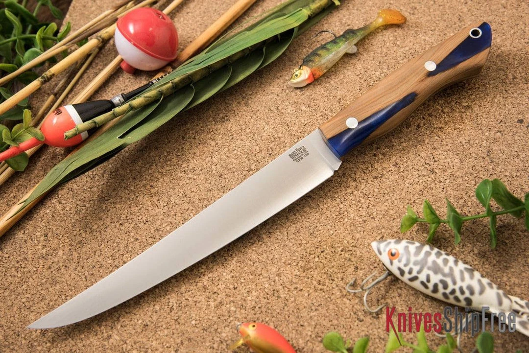 Bark River Knives: Kalahari Sportsman CPM 154 Blue Texas Fencepost 3 Bark River Knives: Kalahari Sportsman CPM 154 Blue Texas Fencepost