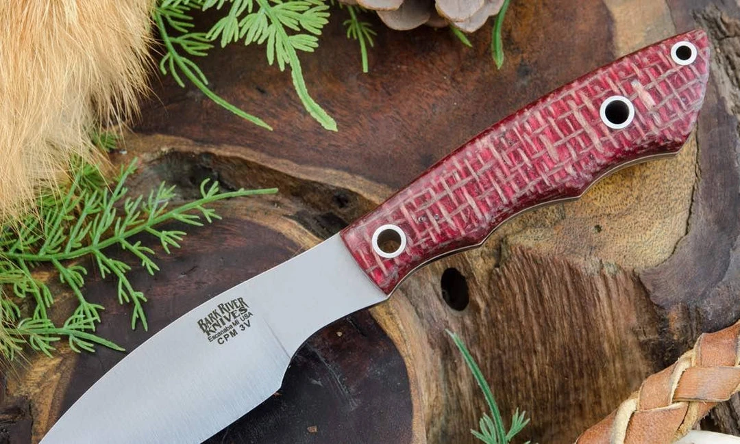 BARK RIVER KNIVES Bark River Mini Canadian CPM 3V Knife Micarta W/ White Liners (USA) 3 BARK RIVER KNIVES Bark River Mini Canadian CPM 3V Knife Micarta W/ White Liners (USA)