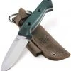 Benchmade 162 Bushcrafter Fixed 4.43" S30V Satin Blade, Green G10 (USA) 2 Benchmade 162 Bushcrafter Fixed 4.43" S30V Satin Blade, Green G10 (USA)
