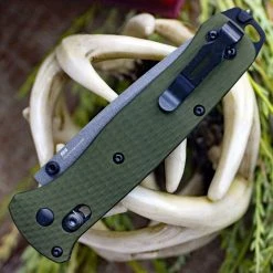 Benchmade 537GY-1 Bailout Knife Green Aluminum Knife 3.4