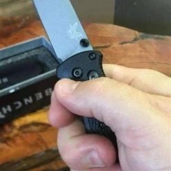 Benchmade Bailout Knife Black Grivory (3.38" Gray) 537GY 13 Benchmade Bailout Knife Black Grivory (3.38