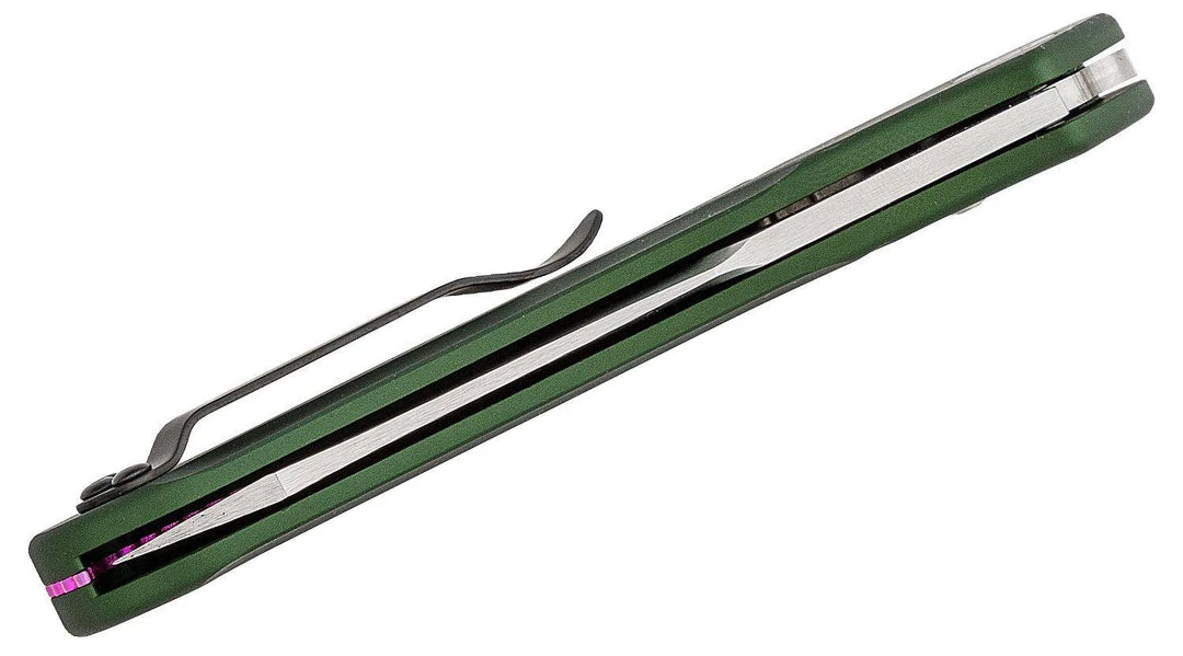 Benchmade Osborne 9400 Auto Knife Green Aluminum (3.4" Satin) 7 Benchmade Osborne 9400 Auto Knife Green Aluminum (3.4" Satin)