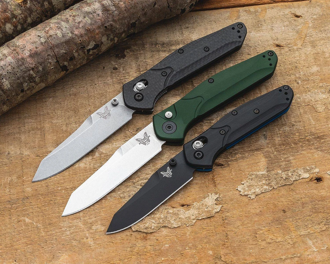 Benchmade Osborne 9400 Auto Knife Green Aluminum (3.4" Satin) 9 Benchmade Osborne 9400 Auto Knife Green Aluminum (3.4" Satin)