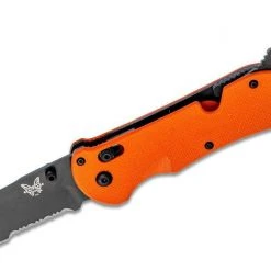Benchmade Triage Rescue Folding Knife 3.5" Orange G10 Handles, Safety Cutter, Glass Breaker