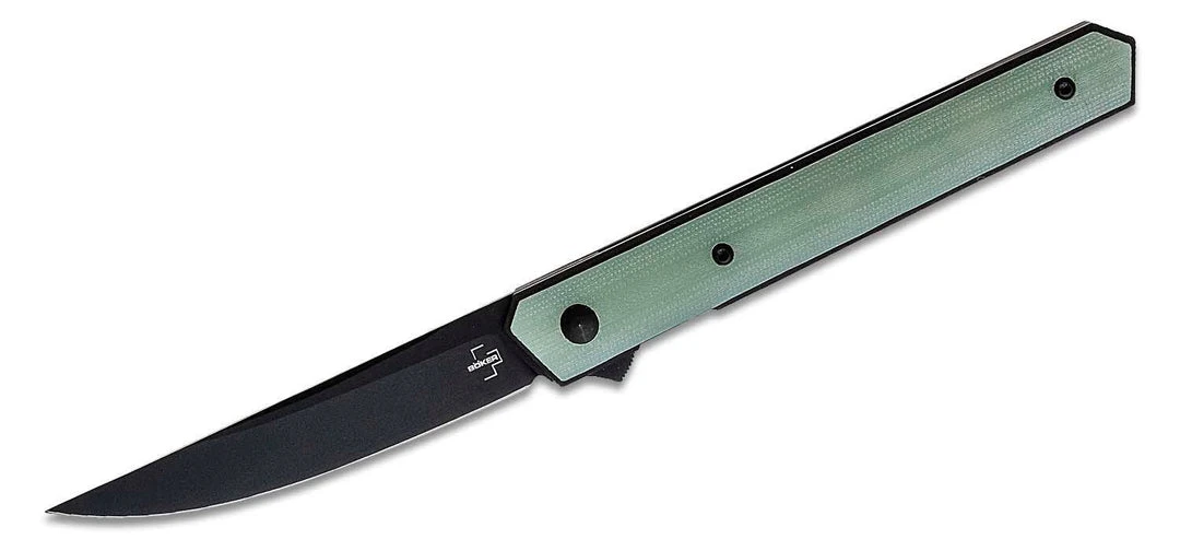 Boker 01BO343 Burnley Kwaiken Air Flipper Knife 3.5" Jade 3 Boker 01BO343 Burnley Kwaiken Air Flipper Knife 3.5" Jade