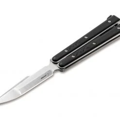 Boker 06EX227 Balisong Tactical Small Butterfly Knife Black G-10 (3.4")