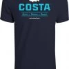 Costa Sunglasses Costa Topwater Short Sleeve T Shirt (Navy)