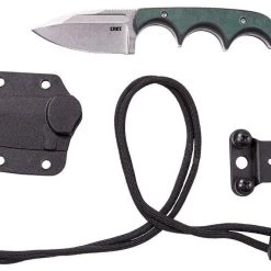 CRKT Knives CRKT 2396 Folts Minimalist Fixed Blade Neck Knife 2.15" Stonewash Spear Point 17 CRKT Knives CRKT 2396 Folts Minimalist Fixed Blade Neck Knife 2.15