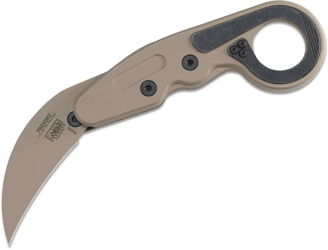 CRKT Kinematic Provoke Desert Sand Folding Karambit 2.41" D2s CRKT Knives 3 CRKT Kinematic Provoke Desert Sand Folding Karambit 2.41" D2s CRKT Knives