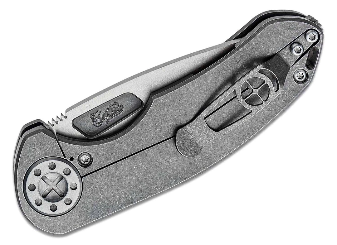 CURTISS CUSTOM KNIVES Curtiss F3 Medium Folding Knife 3.25" CTS-XHP Spanto- F3 Medium SP/NF 5 CURTISS CUSTOM KNIVES Curtiss F3 Medium Folding Knife 3.25" CTS-XHP Spanto- F3 Medium SP/NF