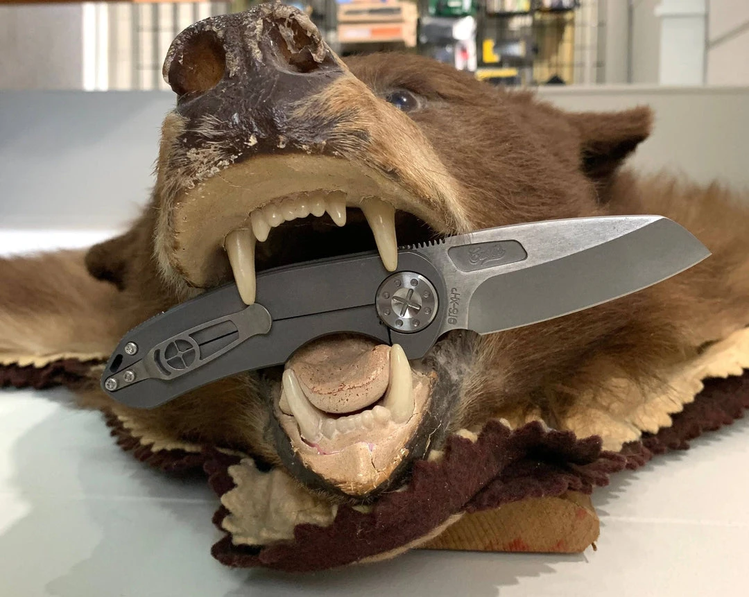 CURTISS CUSTOM KNIVES Curtiss Knives F3 Medium CTS-XHP Wharncliffe Non-Flipper Slim Folder WH/NF 4 CURTISS CUSTOM KNIVES Curtiss Knives F3 Medium CTS-XHP Wharncliffe Non-Flipper Slim Folder WH/NF