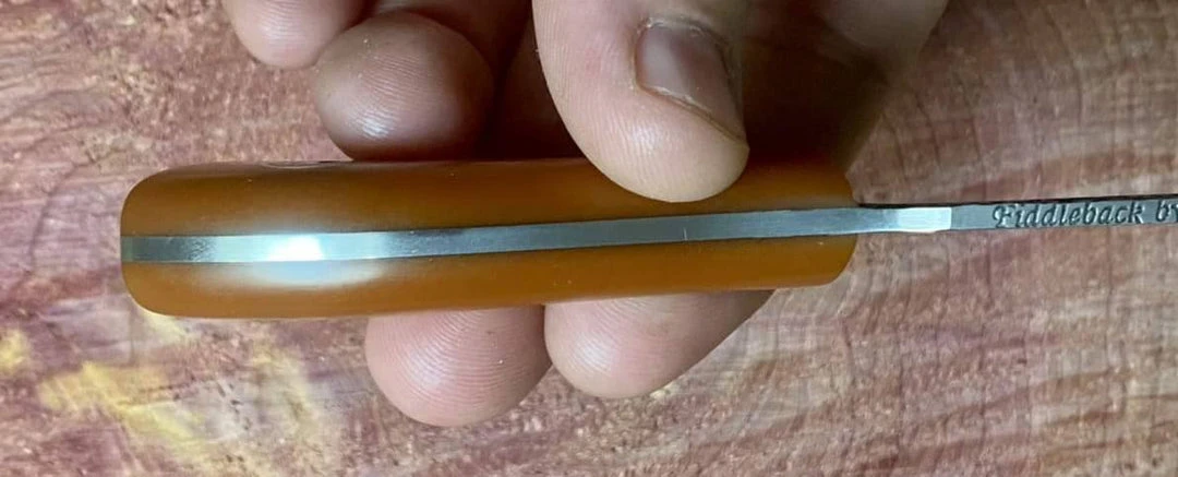 Fiddleback Forge Bow Legged Joe Knife A2 Steel 6 Fiddleback Forge Bow Legged Joe Knife A2 Steel