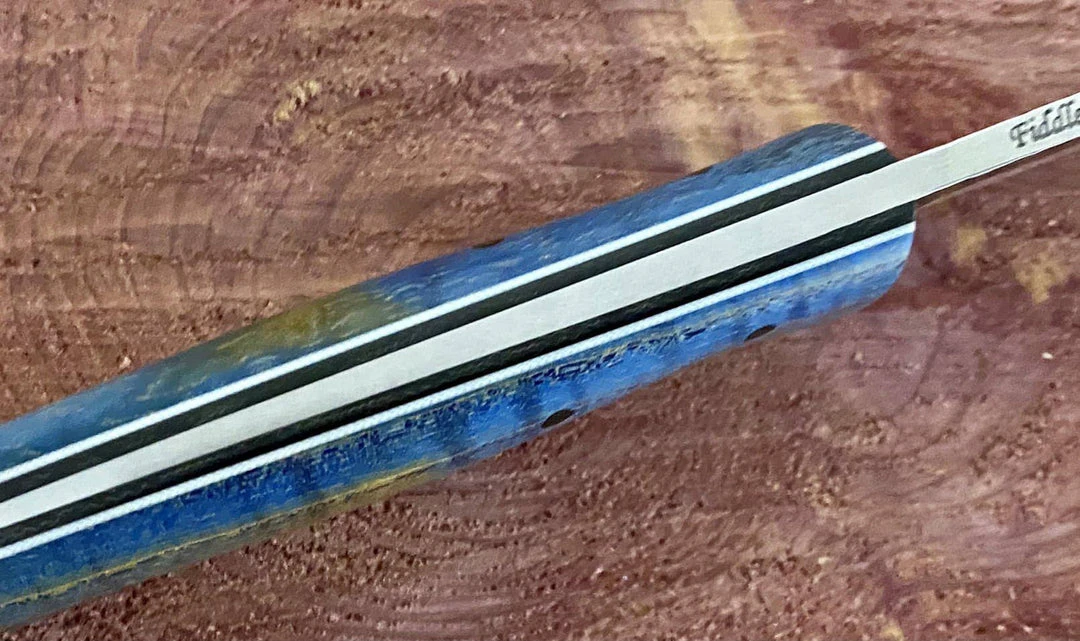 Fiddleback Forge Camp Muk Knife W/ Curly Ash Handles 8 Fiddleback Forge Camp Muk Knife W/ Curly Ash Handles