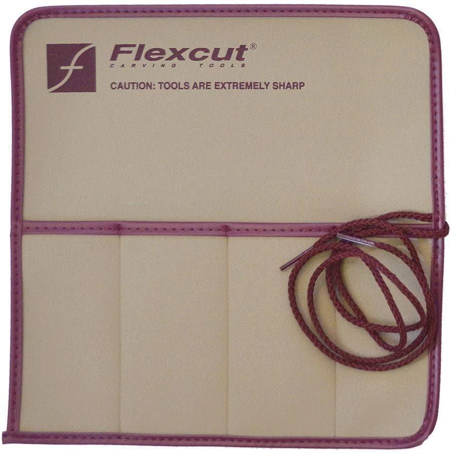 Flexcut Knives Flexcut Knife Roll, With Four Pockets, 3.4 Oz (KN00) 3 Flexcut Knives Flexcut Knife Roll, With Four Pockets, 3.4 Oz (KN00)