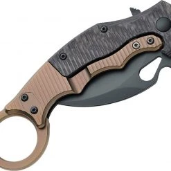 FOX KNIVES Fox FKMD FX-599TIC 01FX122 Folding Karambit 2.55" ELMAX Carbon Fiber/Titanium Handles