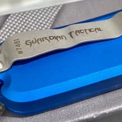 Guardian Tactical RECON-035 94531 Blue Auto Knife 3.3" Dagger Stonewash 12 Guardian Tactical RECON-035 94531 Blue Auto Knife 3.3