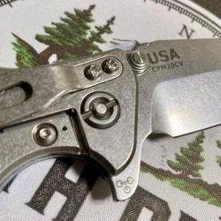 RICK HINDERER Hinderer Eklipse Harpoon Spanto Battle Blue Knife Stonewash G10