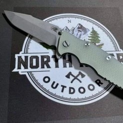 RICK HINDERER All Knife Brands Hinderer Eklipse Harpoon Spanto Knife Working Finish Blue/Translucent Green G10 3.5" 23 RICK HINDERER All Knife Brands Hinderer Eklipse Harpoon Spanto Knife Working Finish Blue/Translucent Green G10 3.5