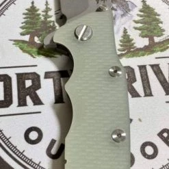 RICK HINDERER All Knife Brands Hinderer Eklipse Harpoon Spanto Knife Working Finish Blue/Translucent Green G10 3.5" 16 RICK HINDERER All Knife Brands Hinderer Eklipse Harpoon Spanto Knife Working Finish Blue/Translucent Green G10 3.5