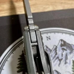 RICK HINDERER All Knife Brands Hinderer Eklipse Harpoon Spanto Knife Working Finish Blue/Translucent Green G10 3.5" 17 RICK HINDERER All Knife Brands Hinderer Eklipse Harpoon Spanto Knife Working Finish Blue/Translucent Green G10 3.5