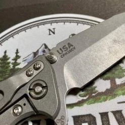 RICK HINDERER All Knife Brands Hinderer Eklipse Harpoon Spanto Knife Working Finish Blue/Translucent Green G10 3.5" 20 RICK HINDERER All Knife Brands Hinderer Eklipse Harpoon Spanto Knife Working Finish Blue/Translucent Green G10 3.5