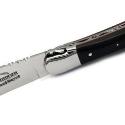 LAGUIOLE HONORE DURAND Laguiole Durand Handmade Folding 3.875" Ebony Wood Knife 14C28 (France)