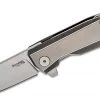 LionSteel Knives LionSteel Myto Knife 3.27" M390, Gray Titanium Handles
