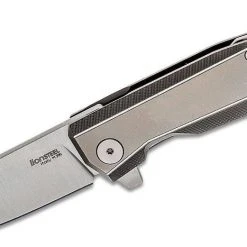 LionSteel Knives LionSteel Myto Knife 3.27" M390, Gray Titanium Handles