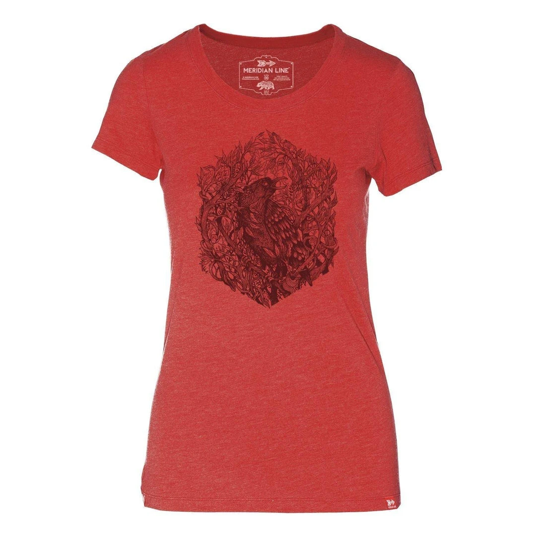 Meridian Line Clothing Meridian Line Raven Crest Women's T-Shirt 3 Meridian Line Clothing Meridian Line Raven Crest Women's T-Shirt