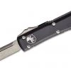 Microtech 121-10AP Ultratech Auto S/E Knife 3.46" Apocalyptic Plain Blade, Black Handles