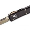 All Knife Brands Microtech 121-13 Ultratech Auto OTF Knife 3.46" Bronze, Black Handles