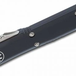 Microtech 122-11 Ultratech D/E - Black Handle - Stonewash Blade - Partially Serrated
