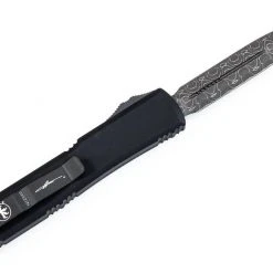Microtech 122-16CFS Ultratech Signature Auto OTF 3.46" Damascus D/E Carbon Fiber