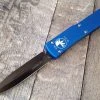 Microtech 122-1BL Ultratech D/E - Blue Handle - Black Blade All Knife Brands