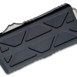 All Knife Brands Microtech 157-12 Exocet OTF Auto Knife 1.98" Stonewashed Serrated D/E