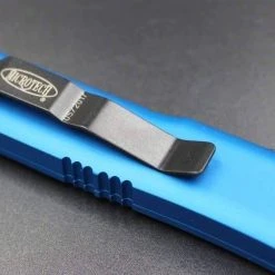 All Knife Brands Microtech 231-1BL UTX-85 S/E Blue Handle Black Blade