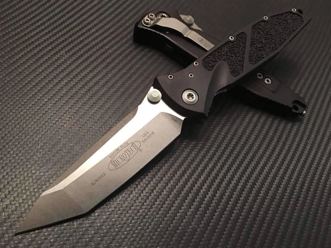 Microtech Socom Elite T/E Manual Stonewash Knife 161-10 All Knife Brands 4 Microtech Socom Elite T/E Manual Stonewash Knife 161-10 All Knife Brands