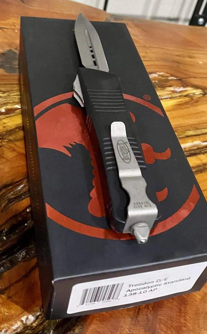 Microtech Troodon D/E OTF Automatic Knife (3" Apocalyptic) 138-10AP 5 Microtech Troodon D/E OTF Automatic Knife (3" Apocalyptic) 138-10AP