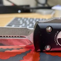 Microtech Ultratech D/E Blade Show 2021 Stonewash Knife 122-10BS21