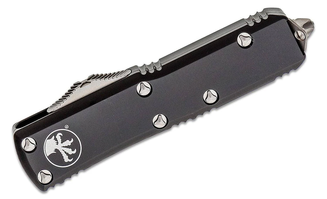 Microtech UTX-85 Auto OTF Knife 3" Tanto Serrated Blade 4 Microtech UTX-85 Auto OTF Knife 3" Tanto Serrated Blade