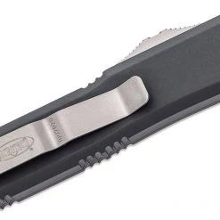 Microtech UTX-85 S/E Black Handle Stonewashed Blade 231-10 11 Microtech UTX-85 S/E Black Handle Stonewashed Blade 231-10