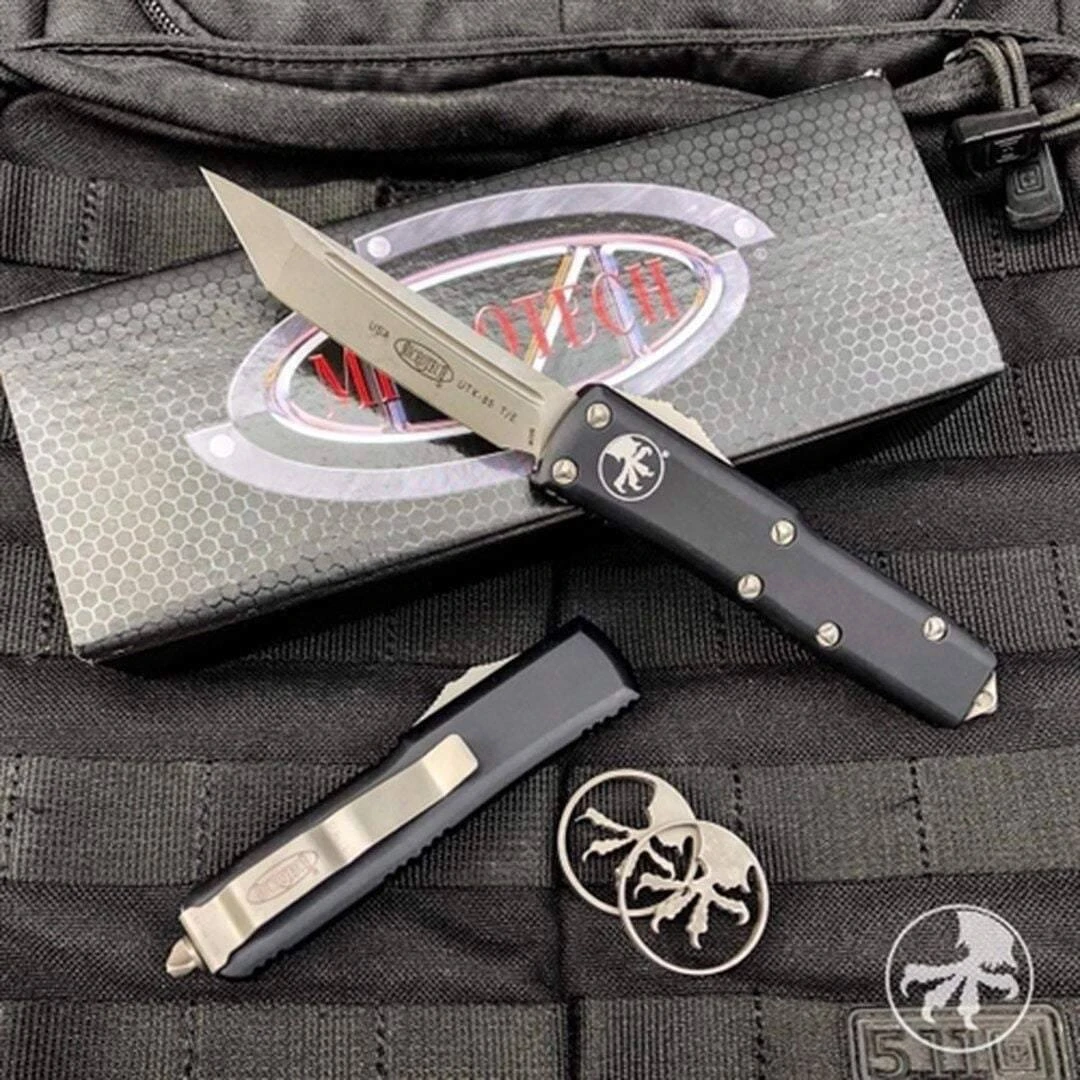 Microtech UTX-85 T/E OTF Auto Knife, Apoc Finish 233-10ap All Knife Brands 3 Microtech UTX-85 T/E OTF Auto Knife, Apoc Finish 233-10ap All Knife Brands
