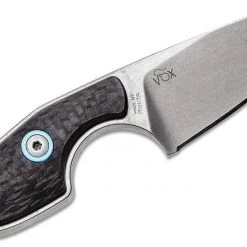 MANIAGO KNIFE MAKERS MKM Knives Jesper Voxnaes Mikro 2 Fixed Blade Neck Knife 1.97" M390, Carbon