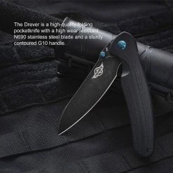 OLIGHT OKNIFE Drever N690 Tactical EDC Folding Pocket Knife - G10