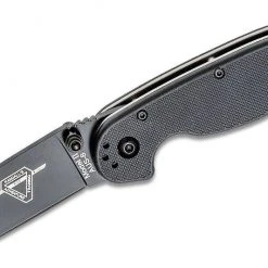 Ontario RAT 2 Folding Knife 3.0" Black Plain Blade, Black Nylon Handles - 8861