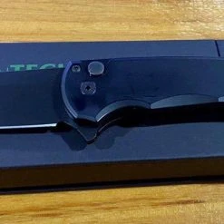 PROTECH KNIVES All Knife Brands Pro-Tech Malibu Wharncliffe Flipper Knife (3.3" DLC)