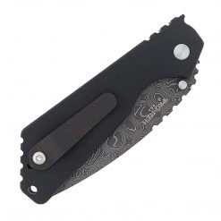 PROTECH KNIVES Pro-Tech Strider SnG Custom Auto Camo G-10 Damascus Blade Pearl Button 2436-DAMASCUS All Knife Brands
