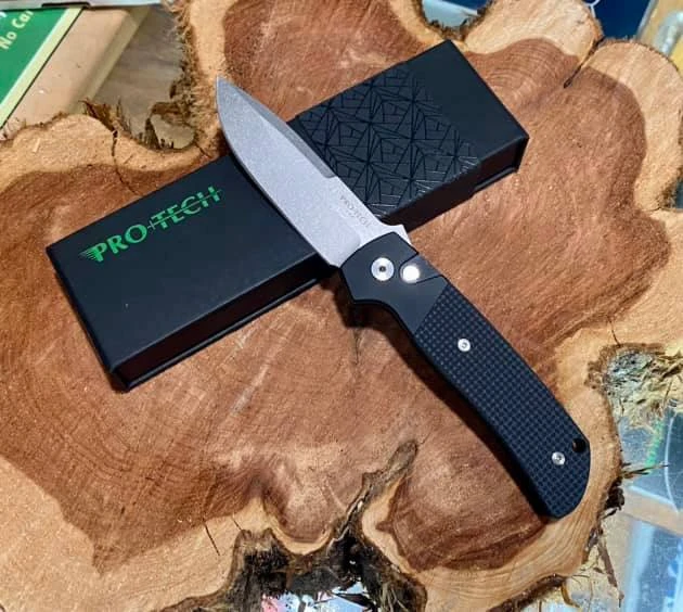 PROTECH KNIVES Pro-Tech Terzuola ATCF Auto Textured Blk (3.5" Stonewash Magnacut) BT2714 All Knife Brands 3 PROTECH KNIVES Pro-Tech Terzuola ATCF Auto Textured Blk (3.5" Stonewash Magnacut) BT2714 All Knife Brands