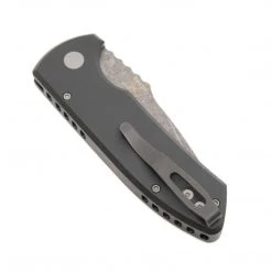 PROTECH KNIVES All Knife Brands Protech Les George SBR Acid Washed Knife Textured Black (2.6")